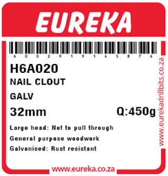 H6A020 - Clout Nail -H6A020_label_T
